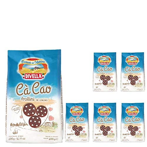 Divella Biscotti Ca' Cao Frollini al Cacao 6 Confezioni da 400 grammi von Divella
