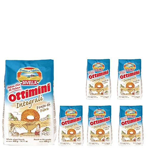 Divella Biscotti Ottimini Integrali 6 Confezioni da 400 grammi von Divella