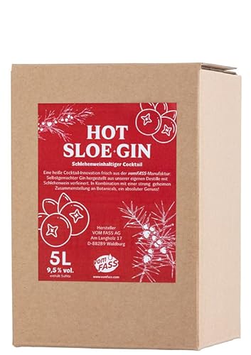 Hot Sloe & Gin, 5 Liter Bag in Box von VOM FASS