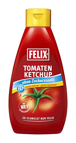 Felix Ketchup Zuckerreduziert | ohne Zuckerzusatz 60% weniger Zucker | Familienpackung 6 x 960 g Felix Ketchup Zuckerreduziert | ohne Zuckerzusatz 60% weniger Zucker | Familienpackung 6 x 960 g von Felix Austria