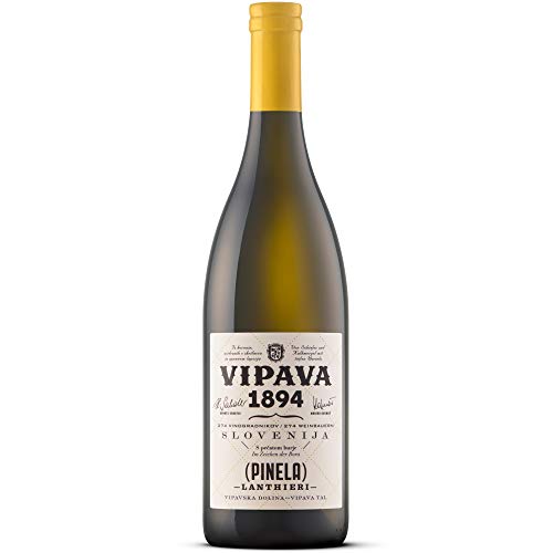 Vipava 1894 Lanthieri Pinela 2019, Weißwein trocken (weiße und tropische Früchte, Gaumenschmeichler, strukturiert, langer Abgang), Qualitätswein ZGP (1 x 0.75 l) von VRTOVČAN
