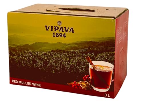 Vipava 1894 - Roter Glühwein - Fertiger, Würziger Wintergenuss für Gemütliche Abende - Einfach Erwärmen und Genießen - in praktischer 3l Bag in Box von VRTOVČAN