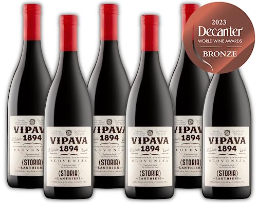 Vipava 1894 Rotwein STORIA LANTHIERI 2018, von Hand gelesener trockener roter Wein (6 x 0.75 l) von VRTOVČAN