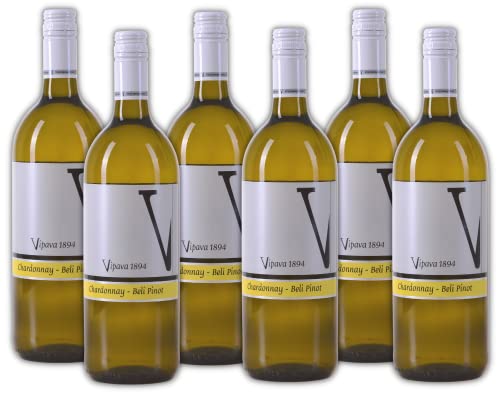 Vipava 1894 Weißwein-Cuvée Chardonnay/Beli Blanc Weißwein (6 x 1 l) von VRTOVČAN