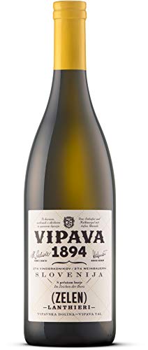 Vipava 1894 Weißwein Lanthieri Zelen 2021, Weißwein trocken (mineralisch, frisch und interessant), Qualitätswein ZGP, von Hand gelesen ( 1 x 0.75 l ) von VRTOVČAN