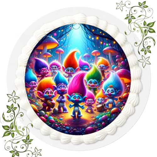 VSW FONDANT Tortenbild, Zuckerbild mit Motiv, Essbares Foto für Torten, Tortenbild, Tortenaufleger Ø 20cm FONDANT Trolls Nr. 20 VSW FONDANT Tortenbild, Zuckerbild mit Motiv, Essbares Foto für Torten, Tortenbild, Tortenaufleger Ø 20cm FONDANT Trolls Nr. 20 von VSW