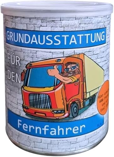 Feinkost Student Grundausstattung für den Fernfahrer Geschenk aus der Dose, Scherzartikel, Lustige Geschenkidee, Party-Brüller, Spaßgeschenk Feinkost Student Grundausstattung für den Fernfahrer Geschenk aus der Dose, Scherzartikel, Lustige Geschenkidee, Party-Brüller, Spaßgeschenk von VSW
