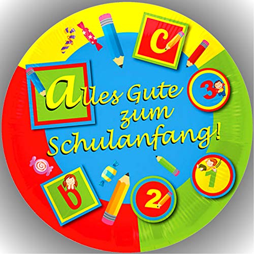 Fondant Tortenaufleger Tortenbild Einschulung T5 Fondant Tortenaufleger Tortenbild Einschulung T5 von VSW