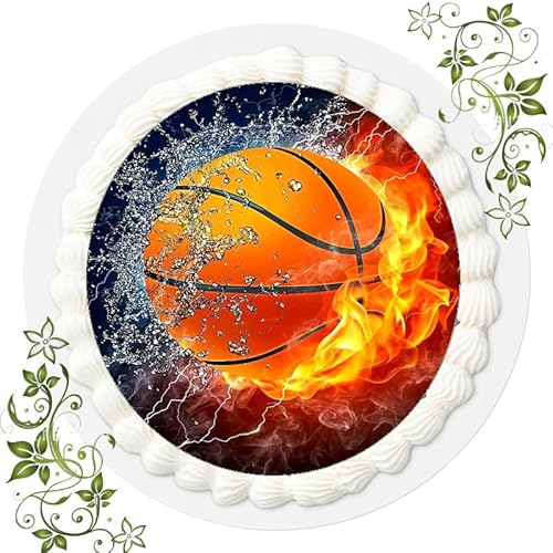 Fondant Tortenaufleger Tortenbild Geburtstag Motiv Basketball Nr. 23 von VSW