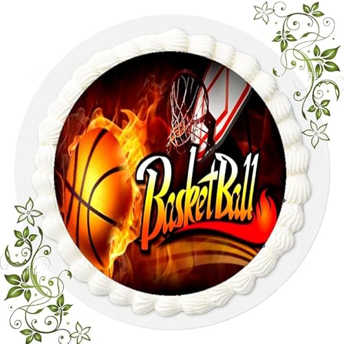 Fondant Tortenaufleger Tortenbild Geburtstag Motiv Basketball Nr. 11 von VSW