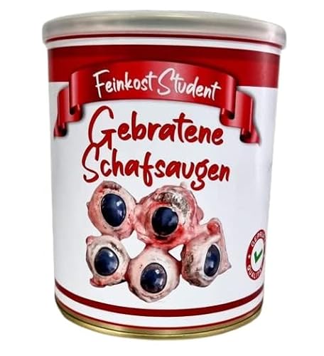 Gebratene Schafsaugen aus der Dose Scherzartikel, Lustige Geschenkidee, Party-Brüller, Spaßgeschenk, Halloween, Geburtstagsgeschenk (ROT) von VSW