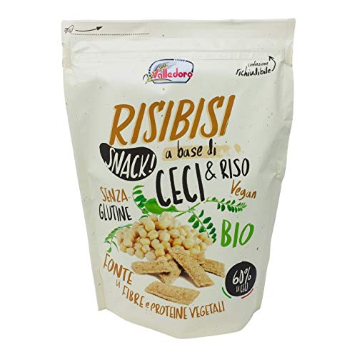 Valledoro Risibisi Snack mit Kichererbsenreis, BIO - Beutel 80 Gramm von VWPEYY