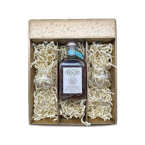 Geschenkbox - Rum - Gold -Baie des trésors Fruits des pluies - 2 Rumgläser CHEF & SOMMELIER Geschenkbox - Rum - Gold -Baie des trésors Fruits des pluies - 2 Rumgläser CHEF & SOMMELIER von Wine And More