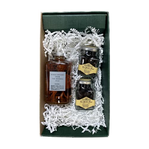 Geschenkbox - Whisky - Grün - NIKKA From the barrel - Amandes de provence enrobées du Petit Duc von Wine And More