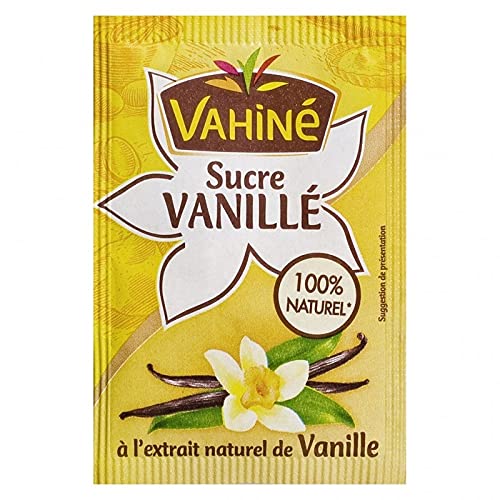 Vahiné Zucker Vanilla Lâ € ™ Ã © Auszug aus natürlichen Vanille Für 10 Taschen von 7,5 g (Packung mit 5 Entweder 50 Sachets) von Vahine