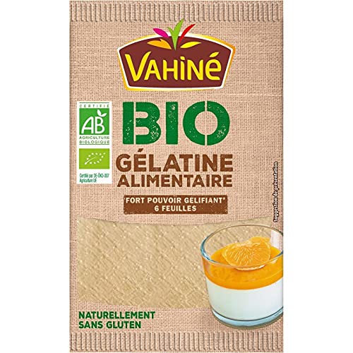 Vahiné - Blattgelatine Bio 10G - Lot De 4 - Preis pro Los - Schnelle Lieferung von Vahine
