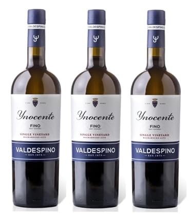 3x 0,75l - Valdespino - Ynocente - Fino - Jerez-Xérès-Sherry D.O.P. - Andalusien - Spanien - Sherry trocken von Valdespino