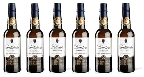 6x 0,375l - Valdespino - Deliciosa - HALBE - Manzanilla de Sanlúcar de Barrameda D.O.P. - Andalusien - Spanien - Manzanilla trocken von Valdespino