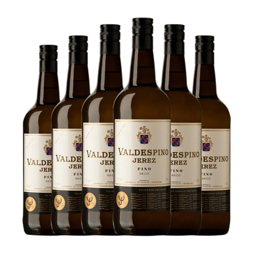 Valdespino Palomino Fino Trocken Jerez-Xérès-Sherry 1 L (Schachtel mit 6 Flaschen von 1 L) von Distribuidor