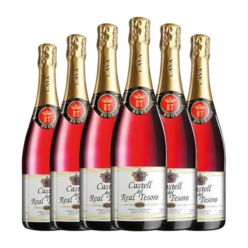 Valdespino Real Tesoro Rosado Cava 75 cl (Schachtel mit 6 Flaschen von 75 cl) von Valdespino