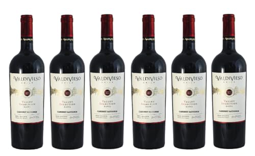 6x 0,75l - 2019er - Viña Valdivieso - Valley Selection - Gran Reserva - Cabernet Sauvignon - Valle de Rapel D.O. - Chile - Rotwein trocken von Valdivieso