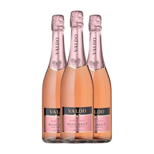 Valdo Marca Oro Spumante Rosé Brut Prosecco 75 cl Rosé Sekt (Karton mit 3 Flaschen von 75 cl) von Valdo Spumanti
