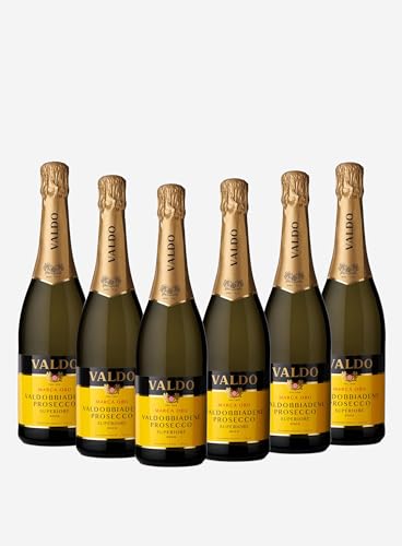 VINELLO 6er Weinpaket Prosecco - Marca Oro Valdobbiadene Prosecco Superiore DOCG - Valdo | 6 x 0,75 Liter von Valdo