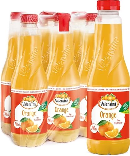 Valensina Orange, 6 x 0,7l, 100% Saft, Orangensaft ohne Zuckerzusatz Valensina Orange, 6 x 0,7l, 100% Saft, Orangensaft ohne Zuckerzusatz von Valensina
