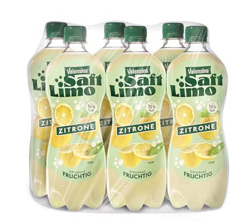 Valensina SaftLimo Zitrone, 6 x 0,75l, Zitronenlimonade mit 10% Fruchtgehalt Valensina SaftLimo Zitrone, 6 x 0,75l, Zitronenlimonade mit 10% Fruchtgehalt von Valensina