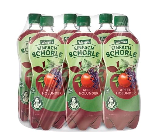 Valensina einfachSchorle Apfel-Holunder 0,75l, 6er Pack von Valensina