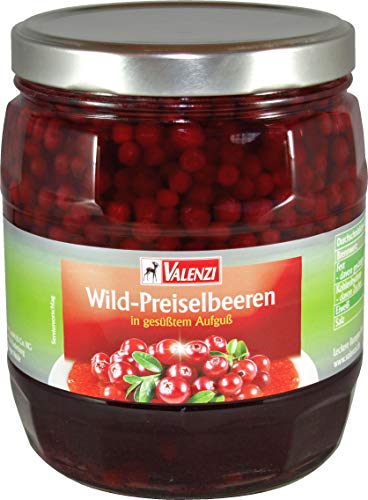 Valenzi Wildpreiselbeeren in gesüßtem Aufguss von VALENZI