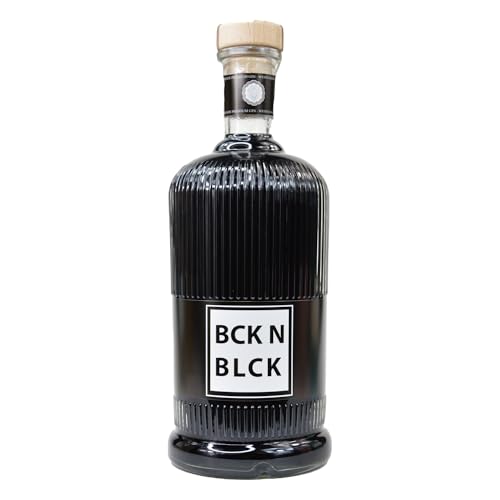 Back in Black GIN - 1000ml - 40 Vol Alc - Das perfekte Geschenk - in Handarbeit an der Nordsee hergestellter, schwarzer Premium Gin - in 8 unterschiedlichen Rezepturen. (beerige Rezeptur) von Valeo Laboratories