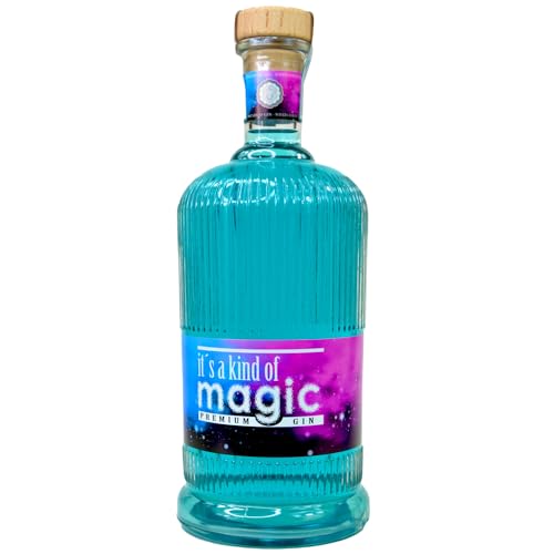 Die Magie von -It's a Kind of Magic- dem verblüffenden Gin, der deine Sinne verzaubert! - 1000ml - 40 Vol Alc - Der Premium-Gin, der die Farbe Wechselt - in 8 Rezepturen. (Beerige Rezeptur) von Valeo Laboratories