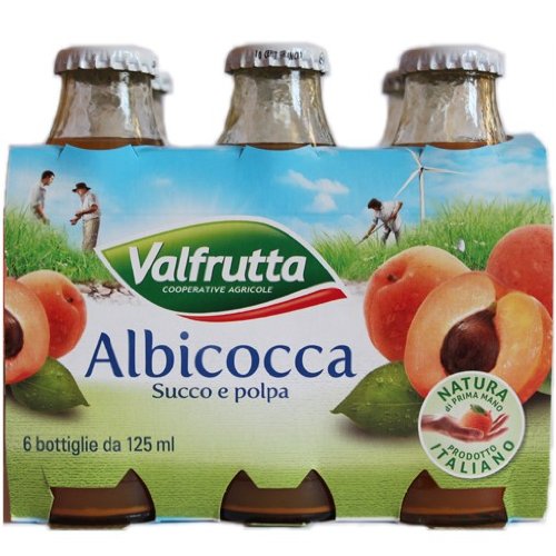 Valfrutta Albicocca 'Aprikosennektar', 6x 125 ml von Valfrutta