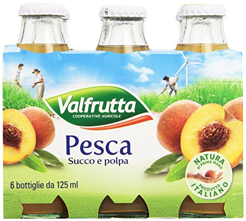 Valfrutta Pesca 'Pfirsichnektar', 6x 125 ml Valfrutta Pesca 'Pfirsichnektar', 6x 125 ml von Valfrutta