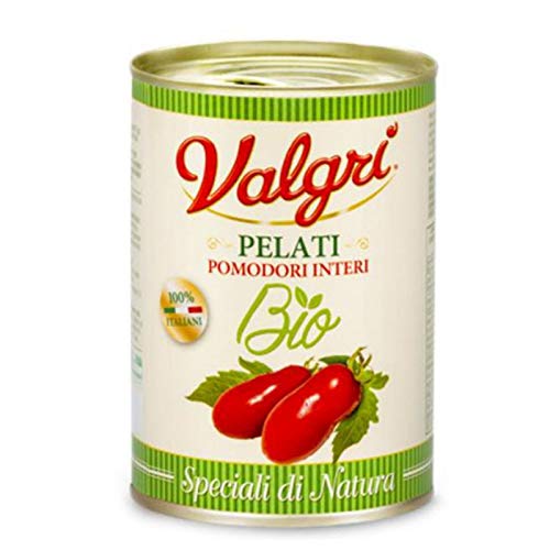 Geschälte Tomaten 400 Gr - BIO - Box 12 Stück von Valgri