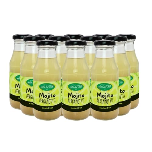 Valle del Crati Bergamotte Mojito | 12 Flaschen à 200ml | Alkoholfreies Mojito mit Bergamottensaft | Alkoholfreies Getränk mit Minze und Limette Valle del Crati Bergamotte Mojito | 12 Flaschen à 200ml | Alkoholfreies Mojito mit Bergamottensaft | Alkoholfreies Getränk mit Minze und Limette von Valle del Crati ECCELLENZE GASTRONOMICHE dal 1998