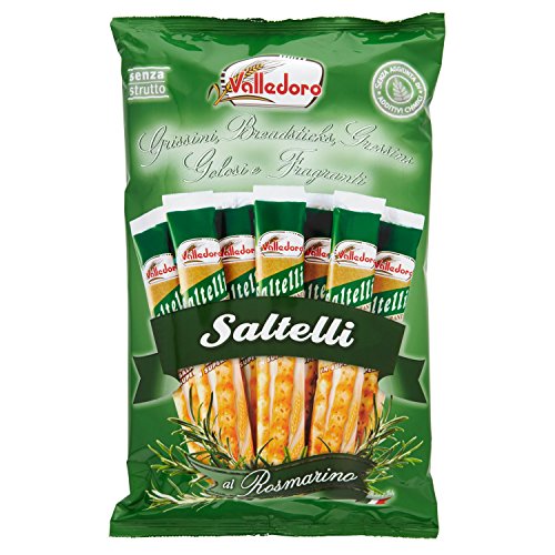 Valledoro Saltelli al Rosmarino/Grissini mit Rosmarin 240 gr. Valledoro Saltelli al Rosmarino/Grissini mit Rosmarin 240 gr. von Valledoro