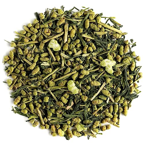 Genmaicha Tee Geröstet Reis – Grüner Genmai Cha Mit Japanisch Loseblatttee Mit Geröstetem Gepufftem Braunem Reis Grüner Tee Bio Genmai Tee Gen Maicha Tee Genmacha Gruentee Japan Gruenen Tee von Valley of Tea