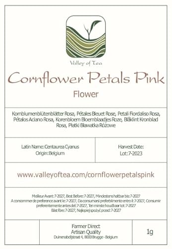 Kornblumenblütenblätter Rosa Kornblumenblütenblätter Rosa von Valley of Tea