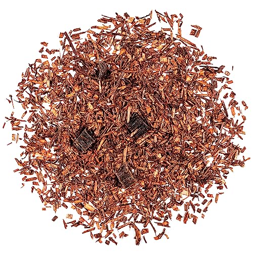 Rotbusch Bourbon Vanilla Tee Bio - Rooibos Aus Südafrika - Roibusch Kräutertee - Long Cut Lange Lose Blätter Roibusch Tee Bio Rooibos Tee Rooibostee Roibusch Tee Bio Roibostee Reubusch Tee Roibos von Valley of Tea