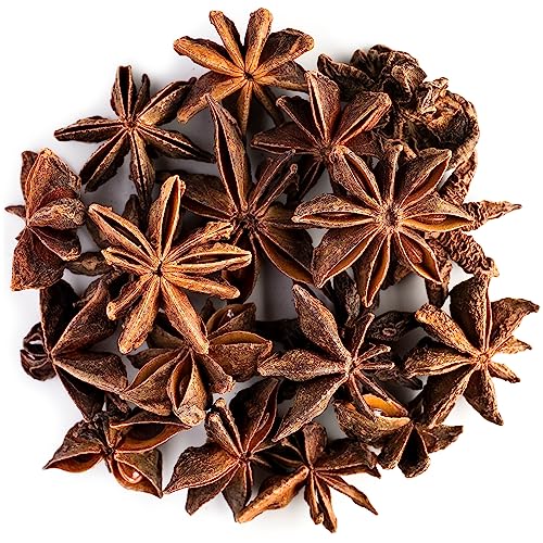 Sternanis Samen Biologischer Anbau Gewürz – Anisstern Spitzenqualität – Illicium Verum Sternanissamen - Star Anise Tee - Anissterne Star Anis Anice Sternanis Steranis Sternen Anis Sternsnis von Valley of Tea