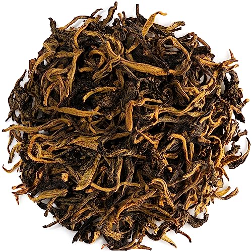 Yunnan Schwarzer Golden Monkey Tee - Yun Nan Dian Hong - Losse Blatter Tee - Goldenen Affen Tee Dianhong Yunan Weise Tee Golden Yunnan Blaetter Tee Weisstee von Valley of Tea