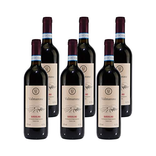 Valmarone Bardolino DOC Rotwein (6 x 0,75L) von NUGOYA