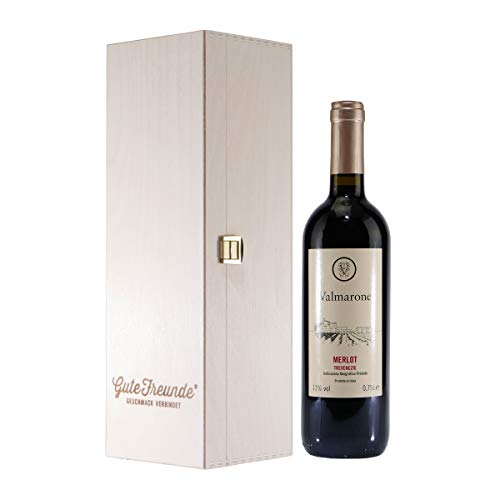 Valmarone Merlot IGP Rotwein mit Geschenk-Holzkiste von Valmarone
