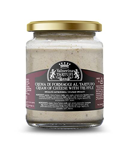 Valnerina Tartufi Käse- und Trüffelcreme | Sauce für Vorspeisen, Nudeln, Risotti, Fleisch, Fisch, Bruschette auf Käsebasis und weiße Trüffel | Glas 90 gr. Valnerina Tartufi Käse- und Trüffelcreme | Sauce für Vorspeisen, Nudeln, Risotti, Fleisch, Fisch, Bruschette auf Käsebasis und weiße Trüffel | Glas 90 gr. von Valnerina Tartufi