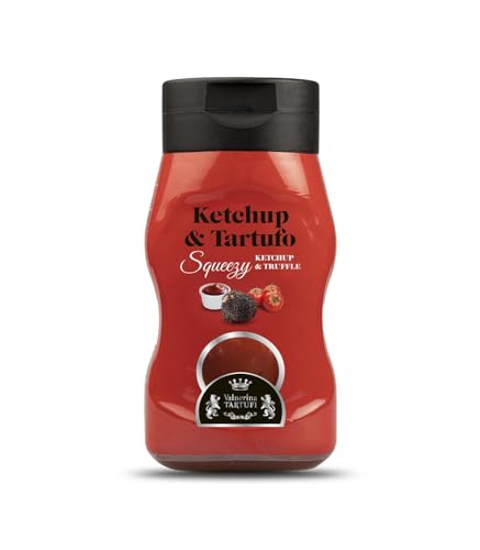 Valnerina Tartufi Ketchup Trüffel Squeezy | Einfach und praktisch, nicht schmutzig, keine Verschwendung | Black Truffle Sauce mit schwarzen Trüffen | Spender 200 gr. von Valnerina Tartufi