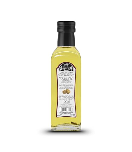 Valnerina Tartufi Olivenöl aromatisiert mit weißen Trüffeln | Gewürz mit Trüffelduft | White Truffle Olive Oil for Cooking & Seasoning | Flasche 100 ml. von Valnerina Tartufi