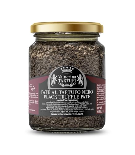 Valnerina Tartufi Paté mit schwarzer Trüffel Trüffelpaté | Pilzsauce Champignon, Trüffen, schwarze Oliven | Glas 90 gr. Valnerina Tartufi Paté mit schwarzer Trüffel Trüffelpaté | Pilzsauce Champignon, Trüffen, schwarze Oliven | Glas 90 gr. von Valnerina Tartufi