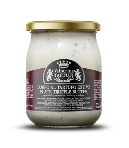 Valnerina Tartufi schwarze Trüffelbutter Sommer | Black Truffle Butter | Gastronomische Spezialität für Crostini, Bruschetta, Vorspeisen, erste und zweite Gerichte | Dose 450 gr. Valnerina Tartufi schwarze Trüffelbutter Sommer | Black Truffle Butter | Gastronomische Spezialität für Crostini, Bruschetta, Vorspeisen, erste und zweite Gerichte | Dose 450 gr. von Valnerina Tartufi